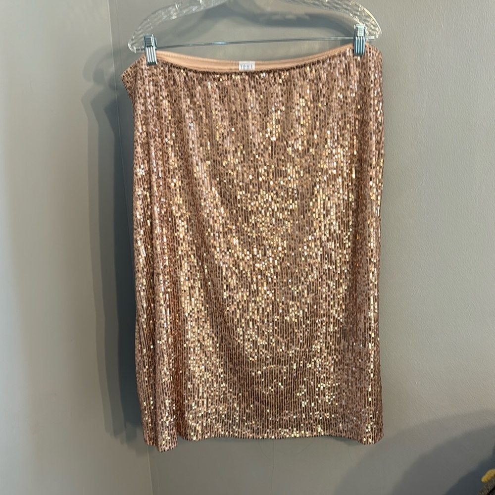 Plus Sequin Skirt